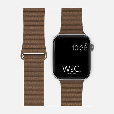 Apple Watch Strap Leather Loop - Brown
