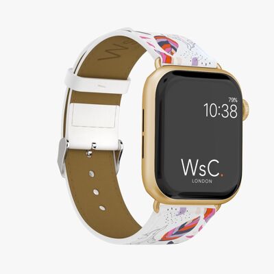 Apple Watch Strap (Gold Aluminium Adapters) - WsC® Lilies