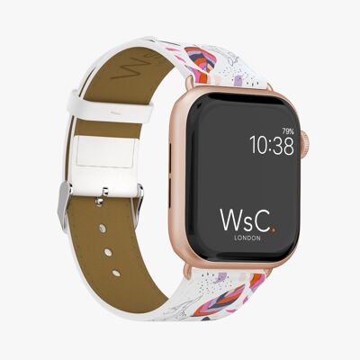 Apple Watch Strap (Rose Gold Aluminium Adapters) - WsC® Lilies