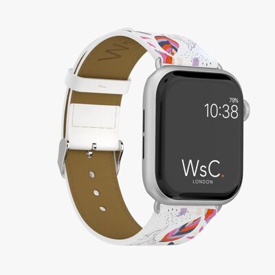 Apple Watch Strap (Silver Aluminium Adapters) - WsC® Lilies