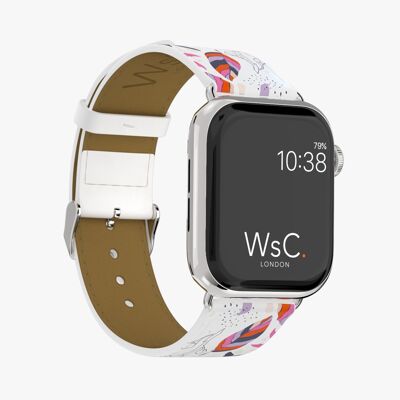 Apple Watch Strap (Silver Stainless Steel Adapters) - WsC® Lilies