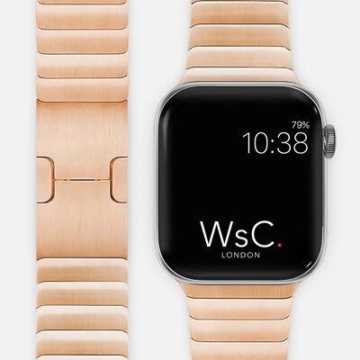 Apple Watch Strap Link Bracelet - Rose Gold