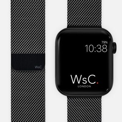 Apple Watch Strap Milanese / Mesh Loop - Black