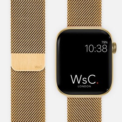 Apple Watch Strap Milanese / Mesh Loop - Gold