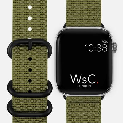 Apple Watch Strap NATO Style - Khaki Green
