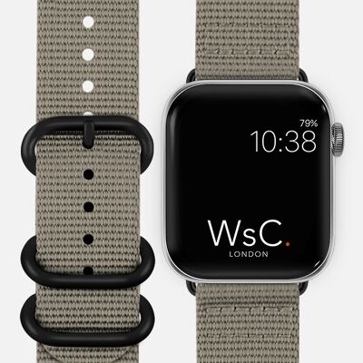 Apple Watch Strap NATO Style - Mountain Grey