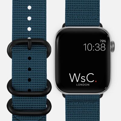 Apple Watch Strap NATO Style - Ocean Blue