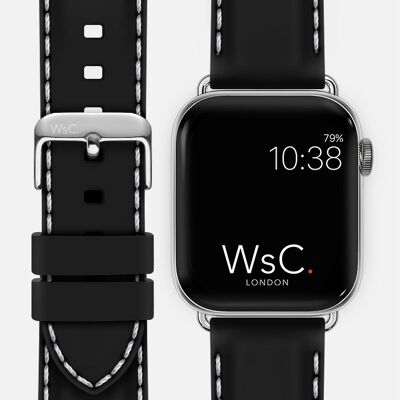 Apple Watch Strap (Titanium Adapters) - WsC® Nautilus Black