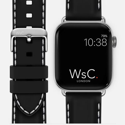 Apple Watch Strap (Titanium Adapters) - WsC® Nautilus Black