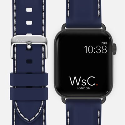 Apple Watch Strap (Space Grey Adapters) - WsC® Nautilus Blue