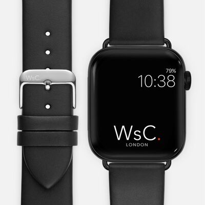 Apple Watch Strap (Space Black Adapters) - WsC® Oxford Black