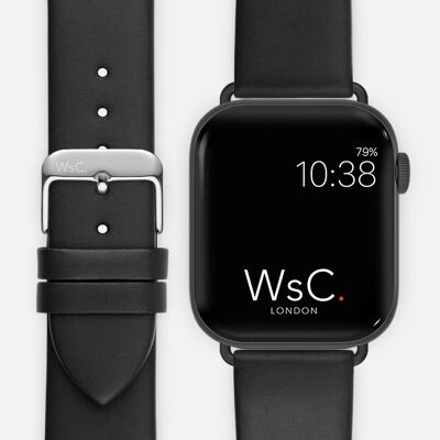 Apple Watch Strap (Space Grey Adapters) - WsC® Oxford Black