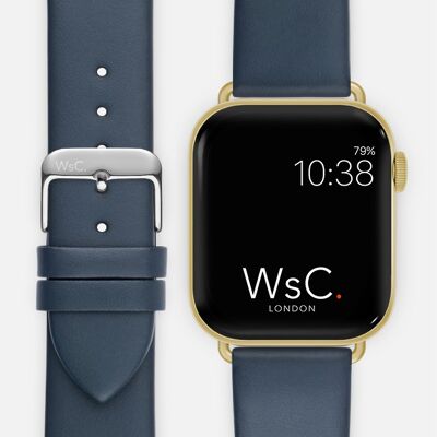 Apple Watch Strap (Gold Aluminium Adapters) - WsC® Oxford Blue