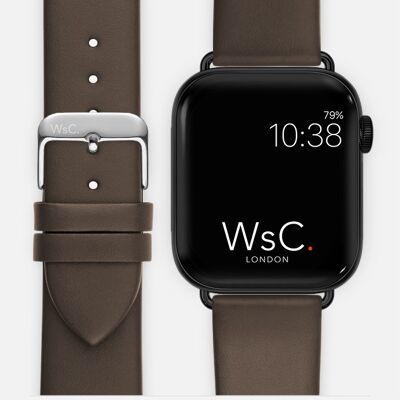 Apple Watch Strap (Graphite Adapters) - WsC® Oxford Brown