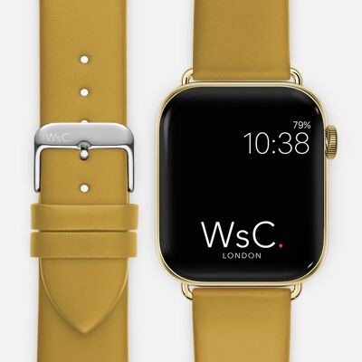 Apple Watch Strap (Gold Stainless Steel Adapters) - WsC® Oxford Yellow