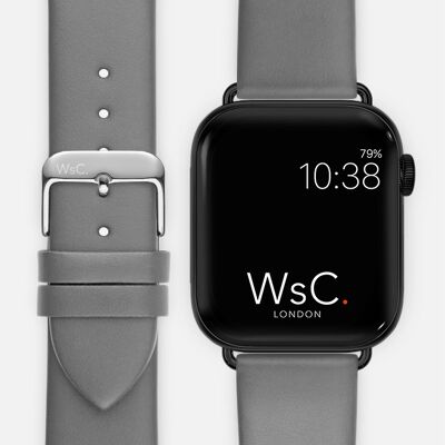 Apple Watch Strap (Space Black Adapters) - WsC® Oxford Grey