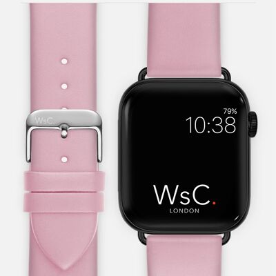 Apple Watch Strap (Space Black Adapters) - WsC® Oxford Pink