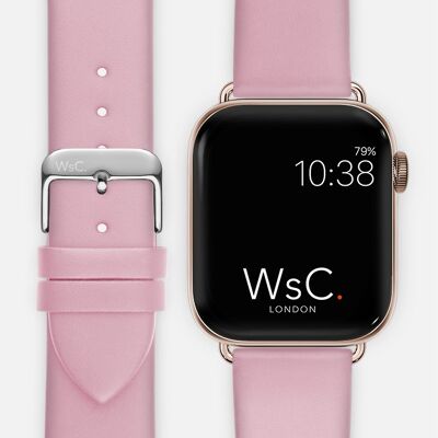 Apple Watch Strap (Rose Gold Stainless Steel Adapters) - WsC® Oxford Pink