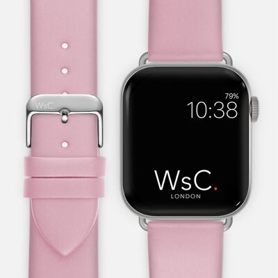 Apple Watch Strap (Silver Aluminium Adapters) - WsC® Oxford Pink
