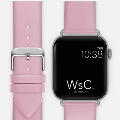 Apple Watch Strap (Silver Aluminium Adapters) - WsC® Oxford Pink