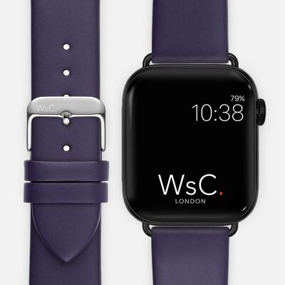 Apple Watch Strap (Space Black Adapters) - WsC® Oxford Purple