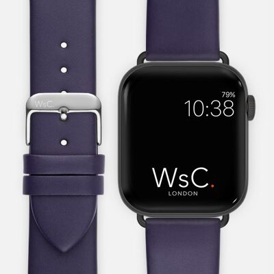 Apple Watch Strap (Space Grey Adapters) - WsC® Oxford Purple