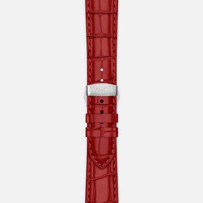 Apple Watch Strap (Silver Stainless Steel Adapters) - WsC® Prowler Red