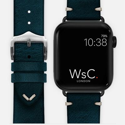 Apple Watch Strap (Space Black Adapters) - WsC® Vengeance Blue