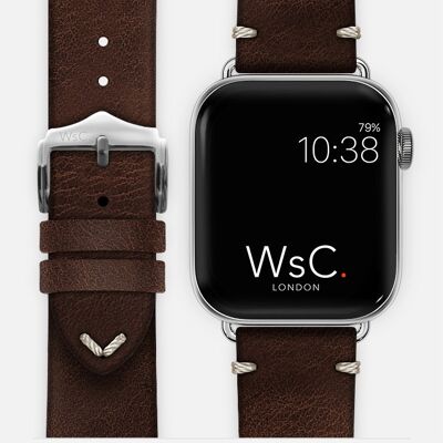Apple Watch Strap (Titanium Adapters) - WsC® Vengeance Brown