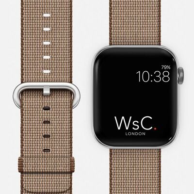 Apple Watch Strap Woven Nylon - Coffee