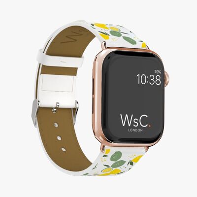 Apple Watch Strap (Rose Gold Stainless Steel Adapters) - WsC® Lemons