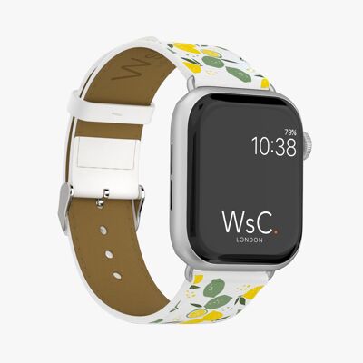 Apple Watch Strap (Silver Aluminium Adapters) - WsC® Lemons
