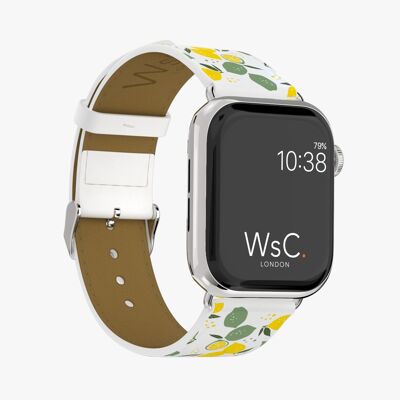 Apple Watch Strap (Silver Stainless Steel Adapters) - WsC® Lemons