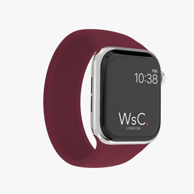 Apple Watch Strap Silicone Solo Loop - Burgundy
