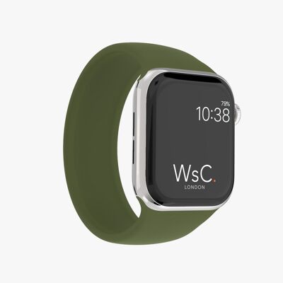 Apple Watch Strap Silicone Solo Loop - Khaki Green