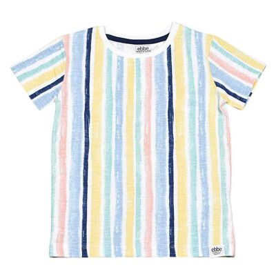 Louie T-Shirt mit mehrfarbigen Streifen