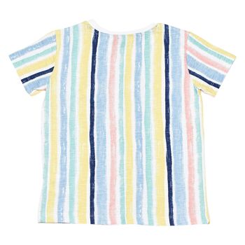 T-shirt Louie à rayures multicolores 2