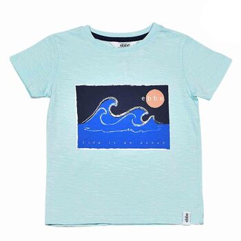 T-shirt Louie Turquoise Clair 1