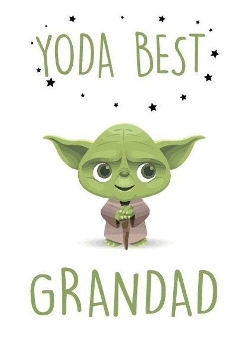 YODA BEST GRANDAD - Father's day card - F29
