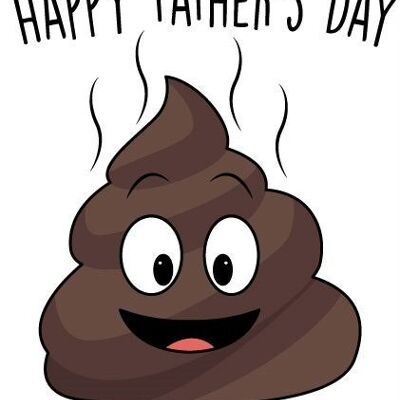 Happy Father's Day with love from your little sh*t - Vatertagskarte - F45