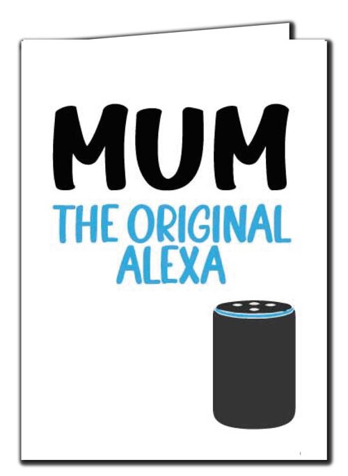 Cheeky Chops Mother's Day Card Birthday Mum Mother MUM - The original alexa M114