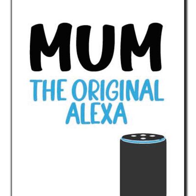 Cheeky Chops Mother's Day Card Birthday Mum Mother MUM - The original alexa M114