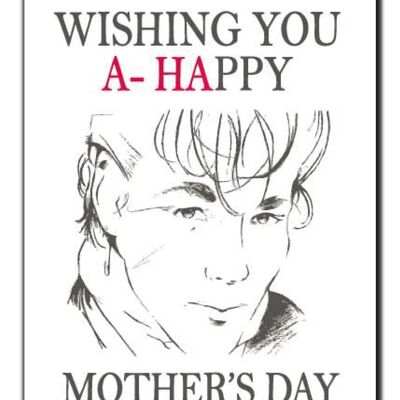 Muttertagskarte Mama Mutter a-ha wünscht Ihnen einen schönen Muttertag M106