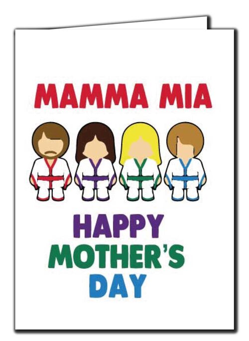 Mother's Day Card Birthday Mum Mother Abba Mamma Mia M111