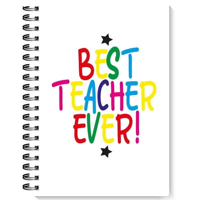 Novelty Notebook and pen Best Teacher Ever NB03