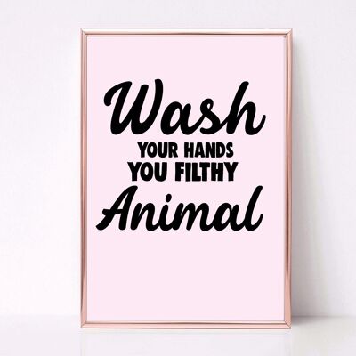 lave tes mains sale animal PRT07