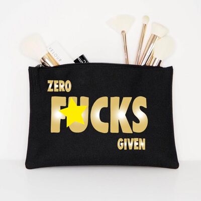 Kosmetiktasche ZERO FUCKS gegeben CB06