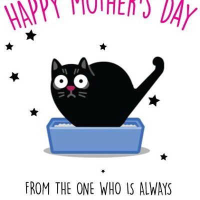 Little presents cat - Mothers Day Card - M9