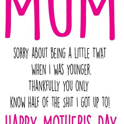 Little Shit - Mothers Day Card - M19