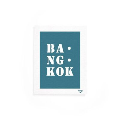 Affiche "Bangkok" bleue